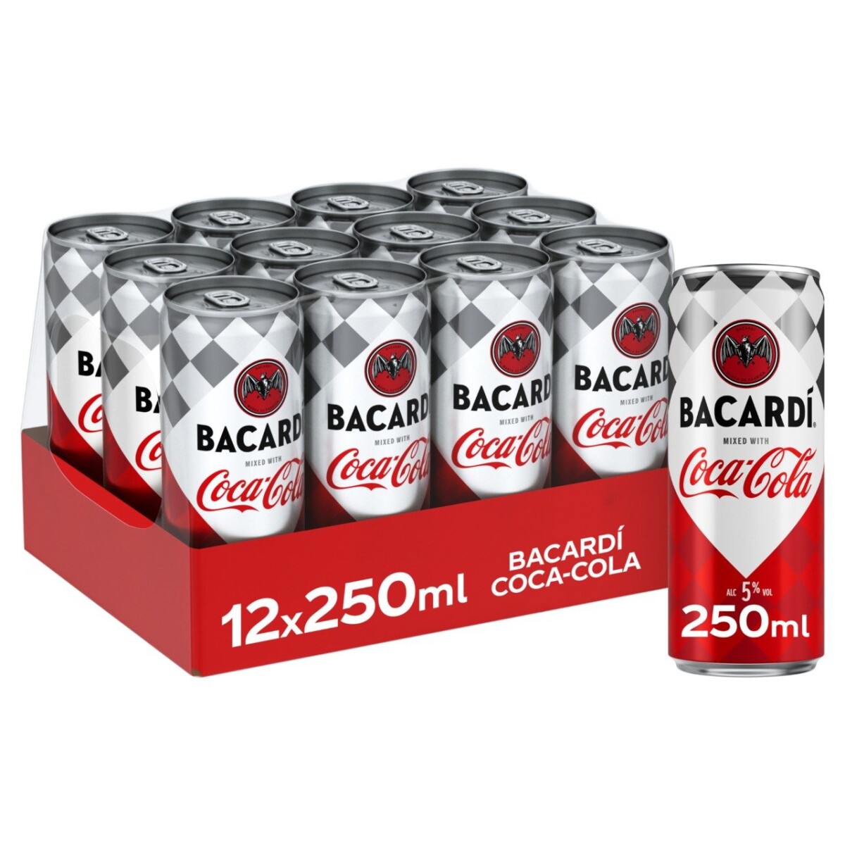 Bacardi Coca-Cola Pre-Mix Blik 12 x 25 cl